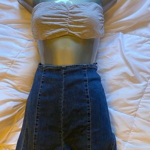 Lightly worn super high waist jeans